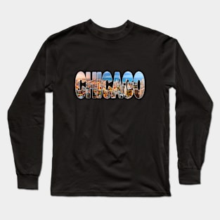 CHICAGO - Illinois USA Evening Storm Long Sleeve T-Shirt